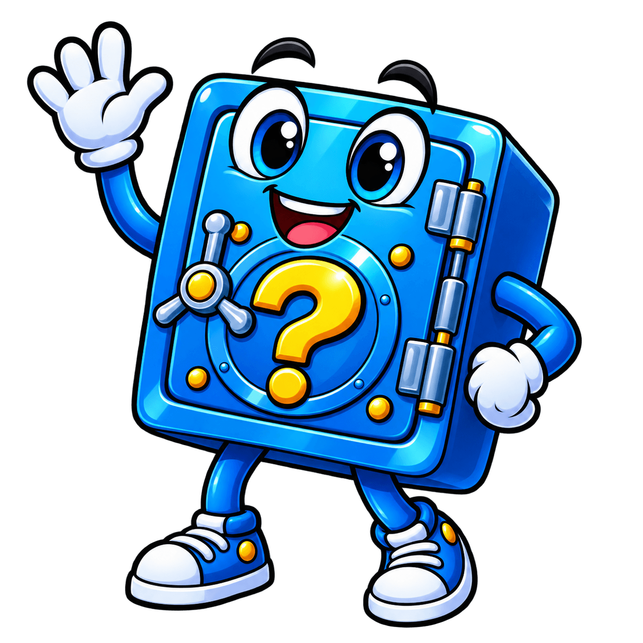 The Question Safe mascot
