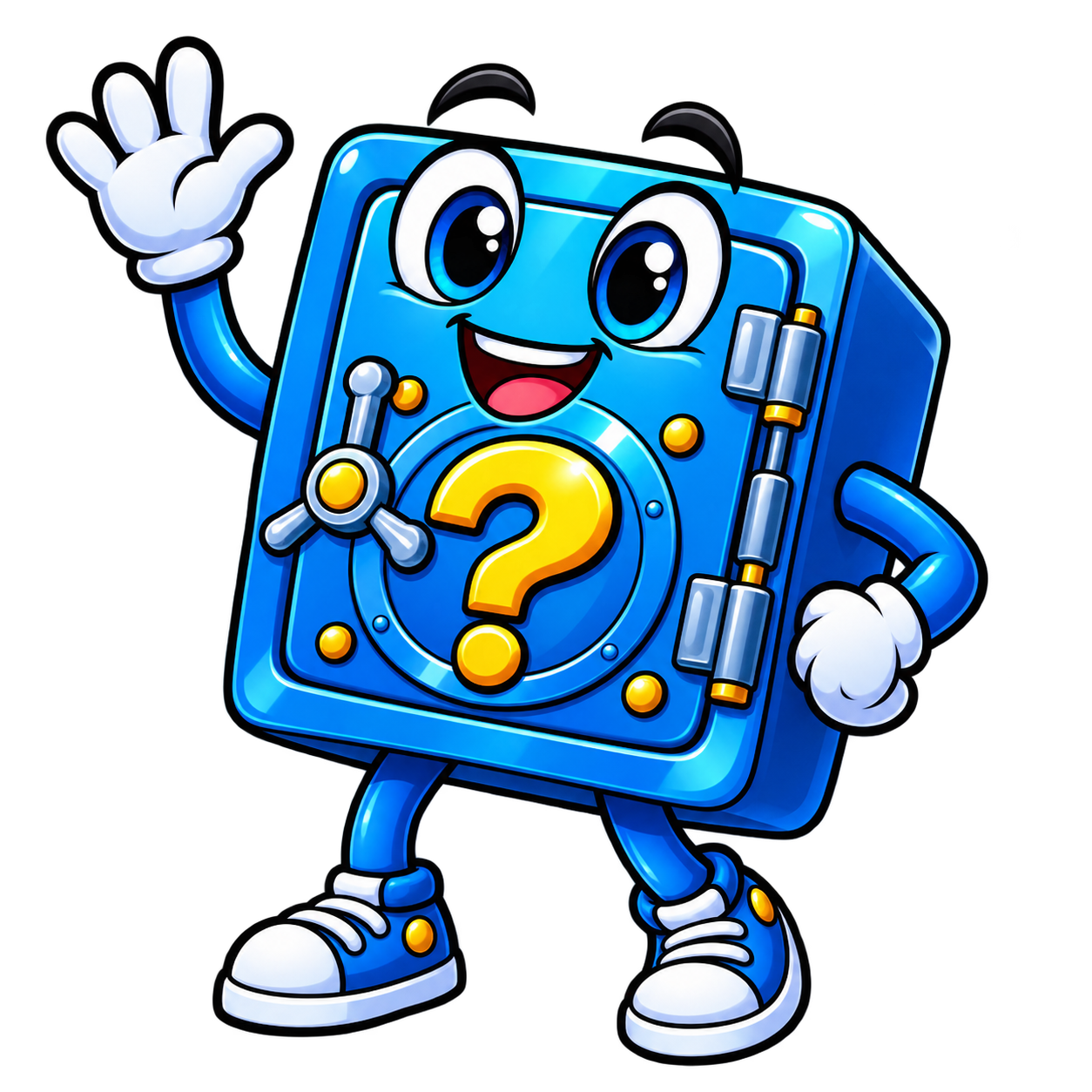 The Question Safe mascot